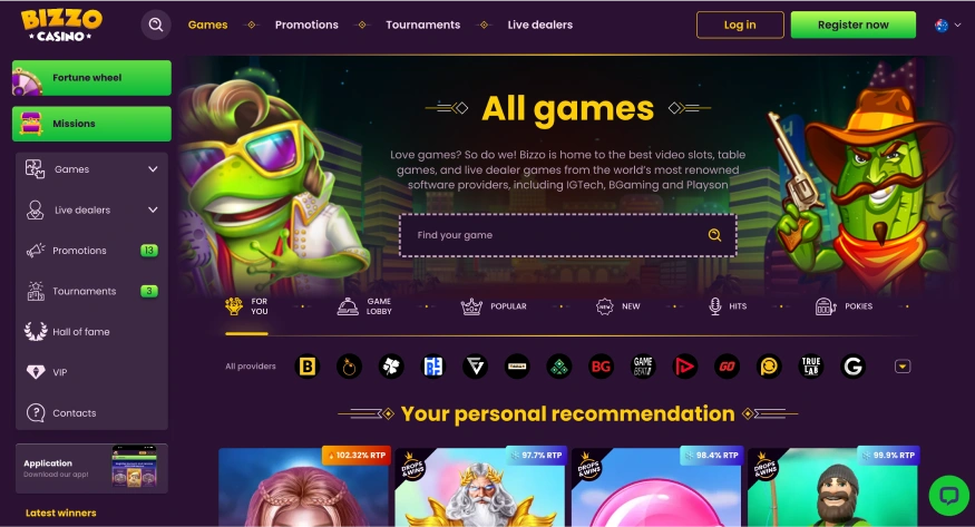 Bizzo casino